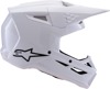 Alpinestars SM3 Solid Helmet White Gloss Large - Gloss white MX helmet, size large