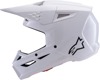 Alpinestars SM3 Solid Helmet White Gloss Large - Gloss white MX helmet, size large