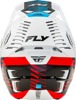 Fly Racing Formula CP Slice Helmet White/Red/Cyan SM - ECE/DOT approved helmet For Small size