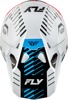 Fly Racing Formula CP Slice Helmet White/Red/Cyan SM - ECE/DOT approved helmet For Small size