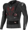 Alpinestars Bionic Pro v3 Plasma Jacket XL Black/Red/White - Protective riding jacket with CE armor, Size XL