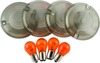 Biker's Choice Smoked Turn Signal Lens & Amber Bulb Kit