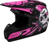 GMAX MX-46Y Unstable Youth Helmet Matte Black/Pink Medium - Youth offroad helmet, Black/Pink, Medium