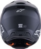 Alpinestars SM3 Solid Helmet Matte Black Large - Large matte black off-road helmet by Alpinestars