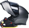 AGV Tourmodular Helmet Cheek Pads 2XL Gray Black - Cheek pads for AGV Tourmodular helmet 2XL
