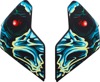 ICON Airflite Side Plates Omnicrux Black One Size - Replacement side plates For Icon Airflite helmets