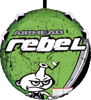 Airhead Rebel 54 inch Tube Kit with Rope and Pump - One-rider water tube kit with pump and rope