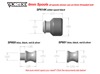 Vortex Stepped Swingarm Spools 6mm - Silver