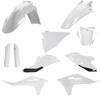 21-23 GasGas MC125/250F/450F/ EX300/250F/350F/450F Full Plastic Kit - White/Black
