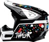 Thor Youth Fleet Splat Helmet - Medium, Black - Youth MX helmet with Splat graphic