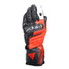 Dainese Carbon 4 Long Leather Gloves Black/Red/White 2XL - Long leather gloves with carbon protection