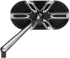 Arlen Ness Deep Cut Left Mirror Black Aluminum Arlen Ness Deep Cut Left Mirror Black Aluminum