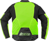 ICON Overlord3 Mesh Jacket Black/Hi-Vis Yellow Men's L - Mesh riding jacket with impact protection