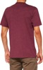 100% Icon Tee Maroon Heather Small