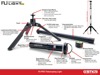 STKR FLI-PRO Telescoping Light 8ft with Removable Flashlight - Telescoping 8' light with removable flashlight