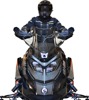 Powermadd Gen5 Low Tinted Windshield 14in for Ski-Doo Gen5 Models - Low 14in tinted windshield for Ski-Doo Gen5 models