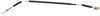 Motion Pro Black Vinyl Foot Brake Cable For 02-13 Kawasaki ATV