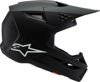 Alpinestars SM3 Youth Solid Helmet Black Matte YS - Youth Small matte black MX helmet by Alpinestars