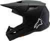 Alpinestars SM3 Youth Solid Helmet Black Matte YS - Youth Small matte black MX helmet by Alpinestars