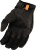 ICON Long Track CX Gloves Black Men's Large - Short cuff gloves with touchscreen fingers