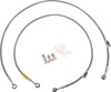 Stainless Steel Front Brake Line Kit - 2 Lines - For 05-09 Suzuki SV650