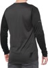 100% Men's Ridecamp Long Sleeve Jersey Black/Charcoal Size L