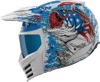 ICON Elsinore American Basstard Helmet 3XL Blue - Modular helmet with MX Shield