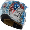 ICON Elsinore American Basstard Helmet 3XL Blue - Modular helmet with MX Shield