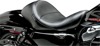 Aviator Smooth Vinyl Solo Seat Black - For 04-20 Harley XL