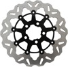 Floating Wave Rotor Black Carrier - HD FLH FLT FXST FLST FXD XL