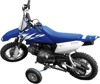 Universal Training Wheels Hard Rubber Black Steel - Fits Kids/Mini Bikes