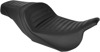Slim Roll & Pleat 2-Up Seat Black Gel - For Harley FLH FLT Slim Roll & Pleat 2-Up Seat Black Gel - For Harley FLH FLT