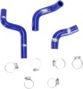 Blue Race Radiator Hose Kit w/Clamps - For 14-21 Kawasaki KX100 KX85