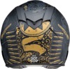 Z1R Warrant Sombrero Helmet XS Black/Gold - Full Face Helmet with Drop Down Sun Visor