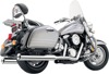 True Duals Billet Tips Chrome Full Exhaust - For 98-08 Kawasaki Vulcan Nomad 1500/1600 True Duals Billet Tips Chrome Full Exhaust - For 98-08 Kawasaki Vulcan Nomad 1500/1600