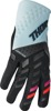 Thor Women's Spectrum Gloves Light Blue/Mint/Black M - MX gloves with padded palm & touchscreen fingers