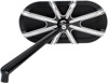 Arlen Ness 10-Gauge Left Mirror Black Aluminum