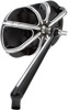 Arlen Ness 10-Gauge Left Mirror Black Aluminum