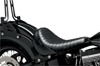 Bare Bones Pleated Vinyl Solo Seat - Black - For Harley FLS FXS Bare Bones Pleated Vinyl Solo Seat - Black - For Harley FLS FXS