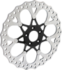 Procross Contour Floating Front Brake Rotor 356mm - Black - For Harley - Click Image to Close