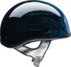 Z1R CC Beanie Hellfire Helmet 3XL Gloss Black/Blue - Half face helmet with DOT approval
