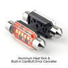 White Festoon Error Free Ultra Bright LED Bulbs 39mm Canbus 2pc