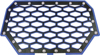 2-Panel Front Grill Black/Blue - For 14-17 Polaris RZR 2-Panel Front Grill Black/Blue - For 14-17 Polaris RZR