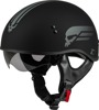 GMAX HH-65 Retribution Helmet Matte Black/Silver X-Large