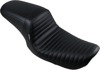 Le Pera Kickflip Pleated Seat Black Fits Harley FXD