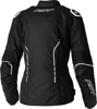 RST Ladies S1 CE Textile Jacket Black/White XS - Women's XS textile riding jacket black/white