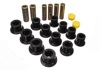 Black Front Leaf Spring Bushing Set Fits 00-04 Excursion, 99-04 F250/F350 4WD