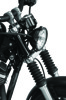 Bikers Choice 39mm Black Short Fork Boots Pair - 39mm short black fork boots pair