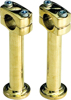 Post Style Brass Handlebar Risers 5"