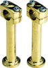 Post Style Brass Handlebar Risers 5" Post Style Brass Handlebar Risers 5"